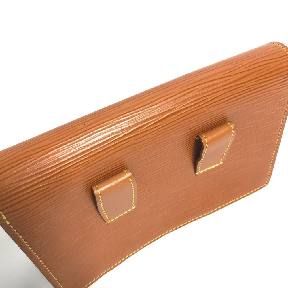 LOUIS VUITTON Authentic Brown Leather Pouch - Picture 7 of 12